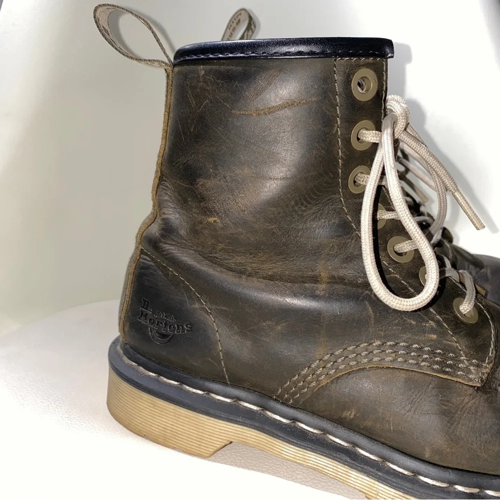 Dr. Marten's Industrial Steel Toe Women's Size 6 Maple Brown Slip Resistant Zip - Picture 15 of 16